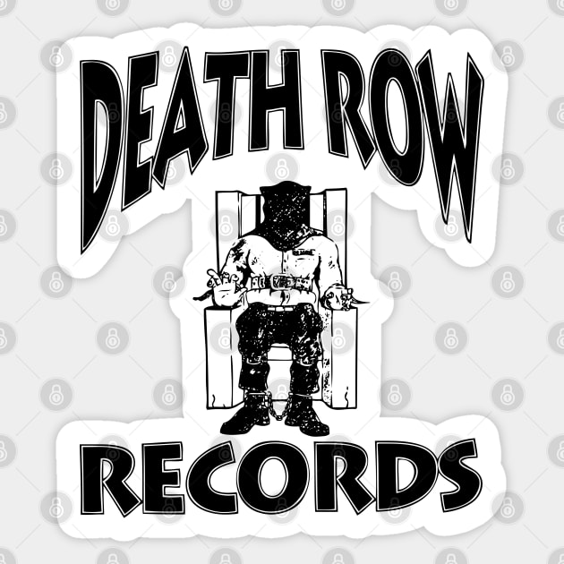 DEATHROWblck Sticker by undergroundART